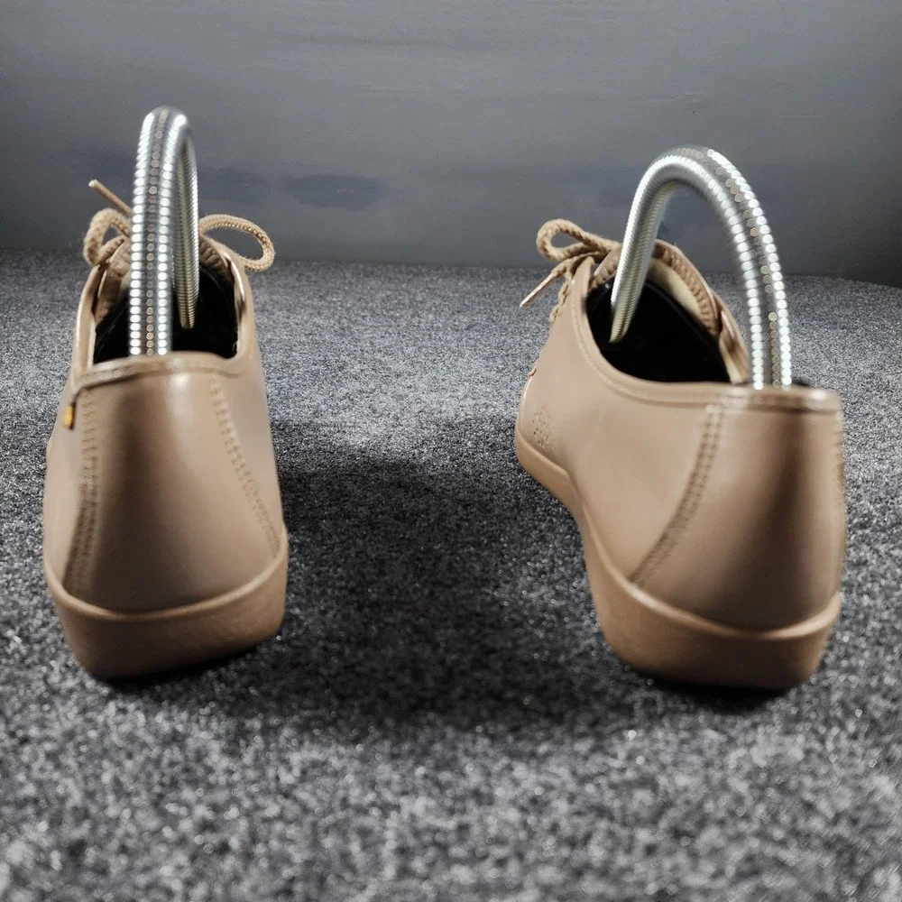 SAS Siesta Loafers Womens 6.5 W Taupe Leather Lace Up Comfort Shoes USA Made